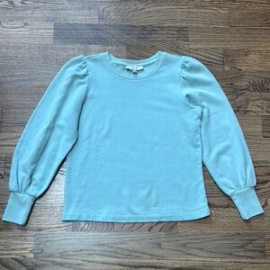 New LOFT Aqua Mint Long Sleeve Sweatshirt Size S